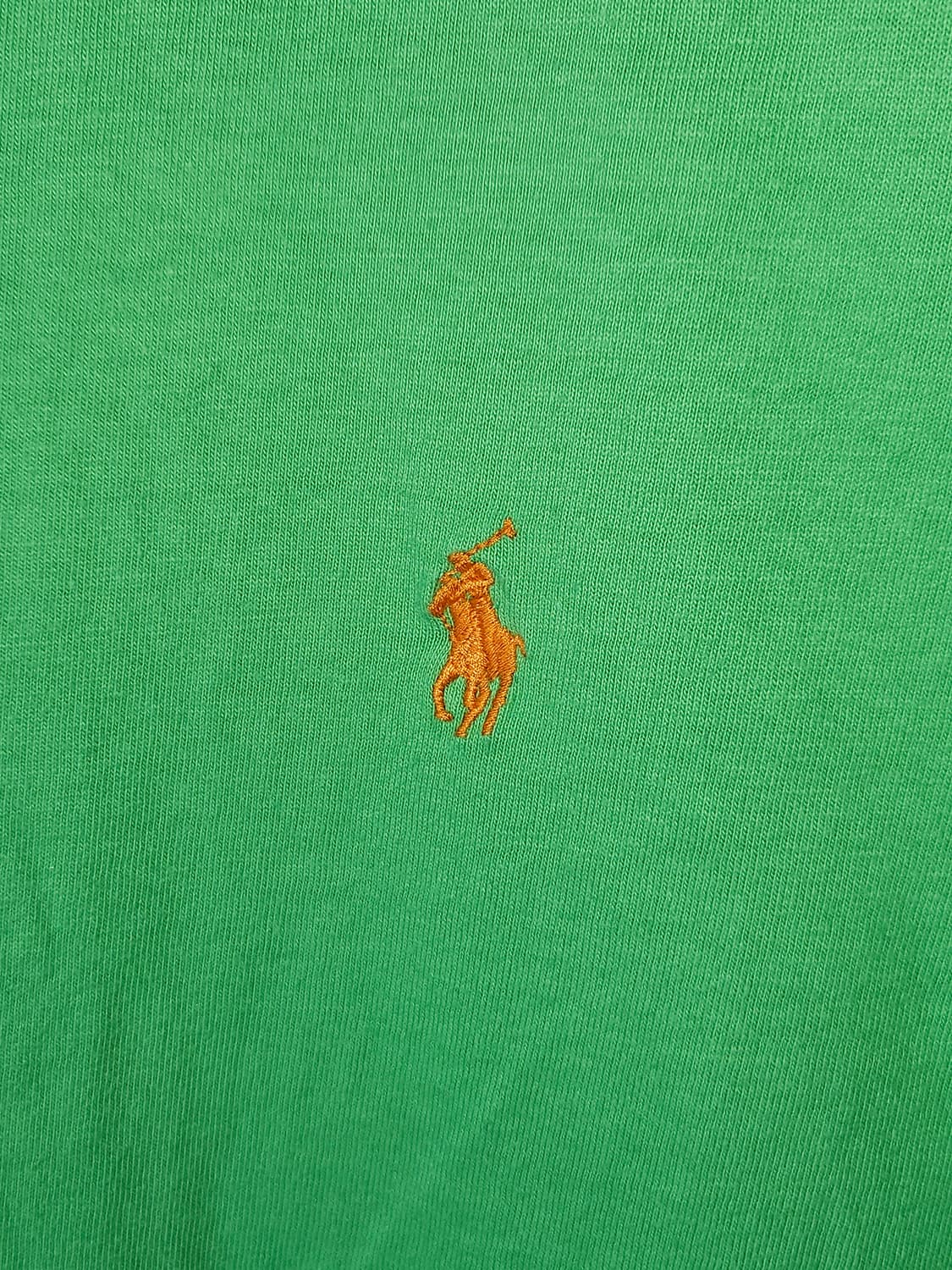 90s 폴로 랄프로렌 롱슬리브 긴팔티셔츠 오렌지 포니 빈티지 L 상품이미지3