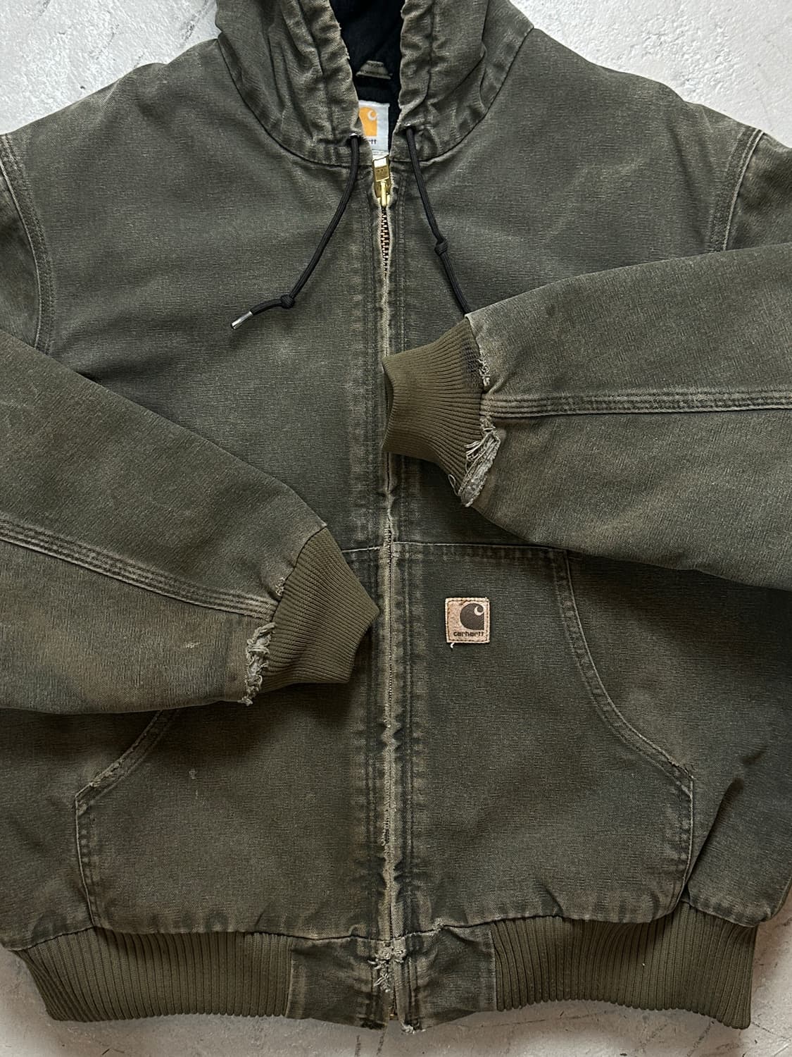 00’s OG 칼하트 J130 액티브 칼하트 MOS 모스그린 상품이미지8