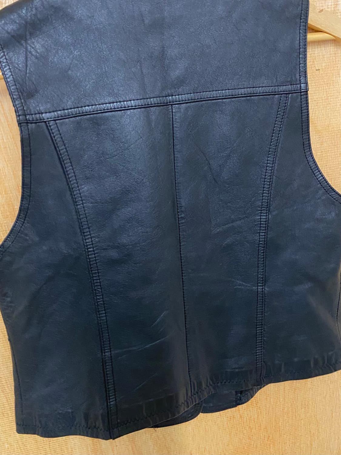VTG stitch leather vest 빈티지 스티치 레더 베스트 상품이미지5