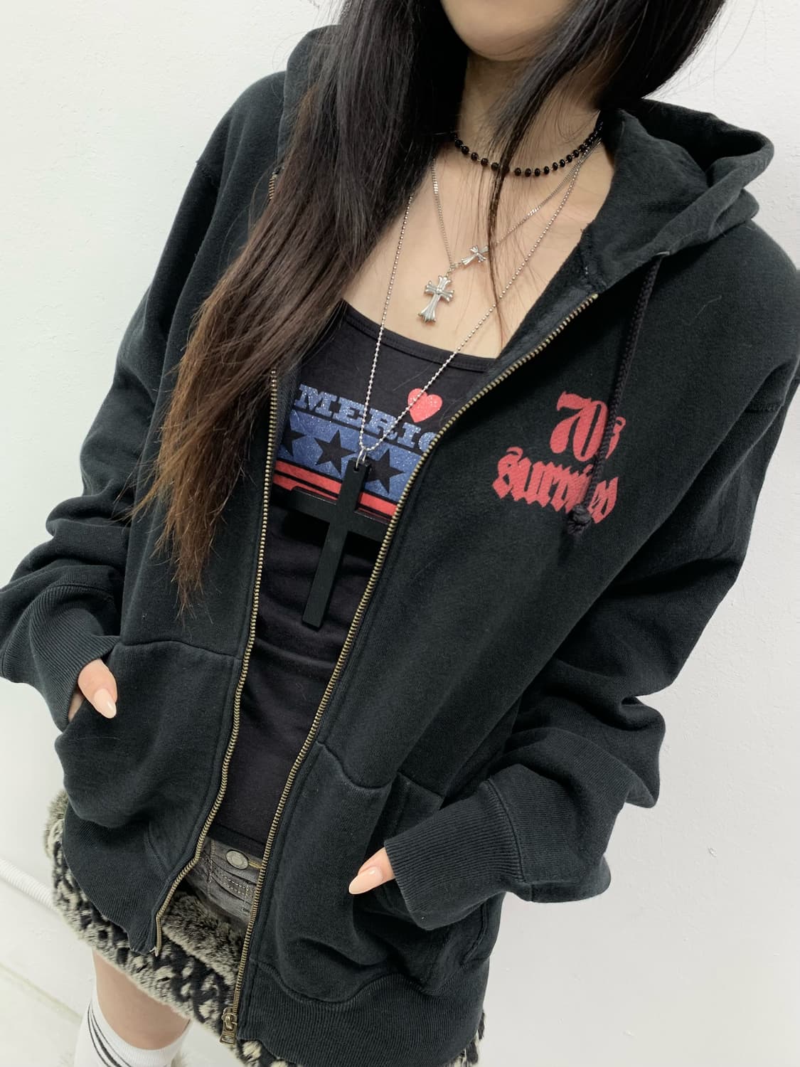 히스테릭 글래머 70's 서바이브드 후드집업 상품이미지5