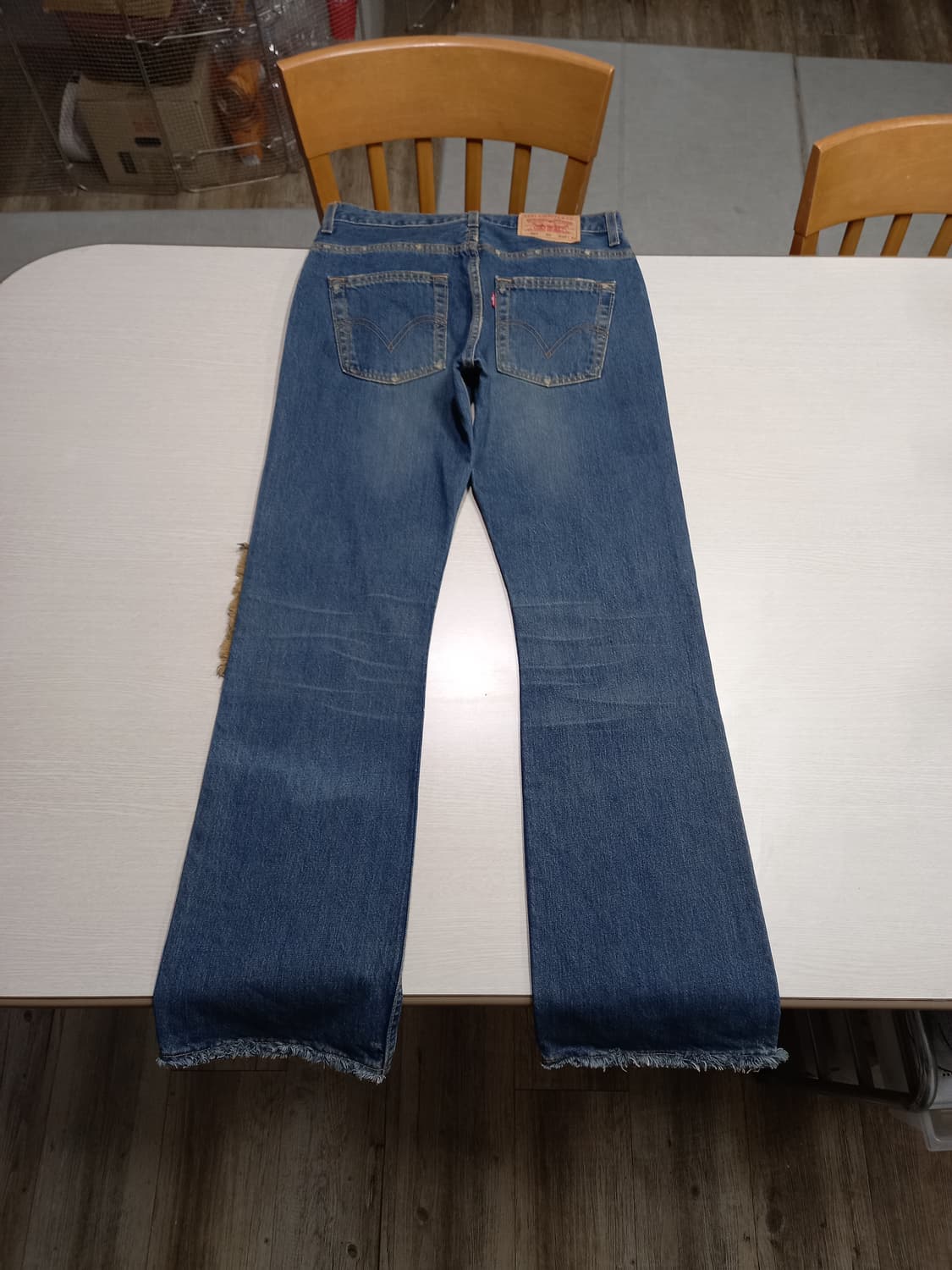 30 리바이스507 04 데미지워싱 부츠컷 리폼드진 30-189 상품이미지2