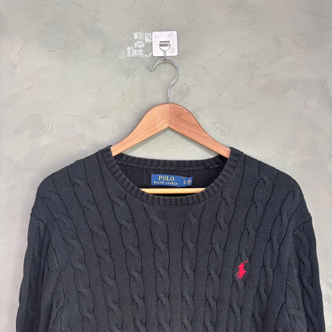 폴로 랄프로렌 꽈배기 니트 블랙 상품이미지2