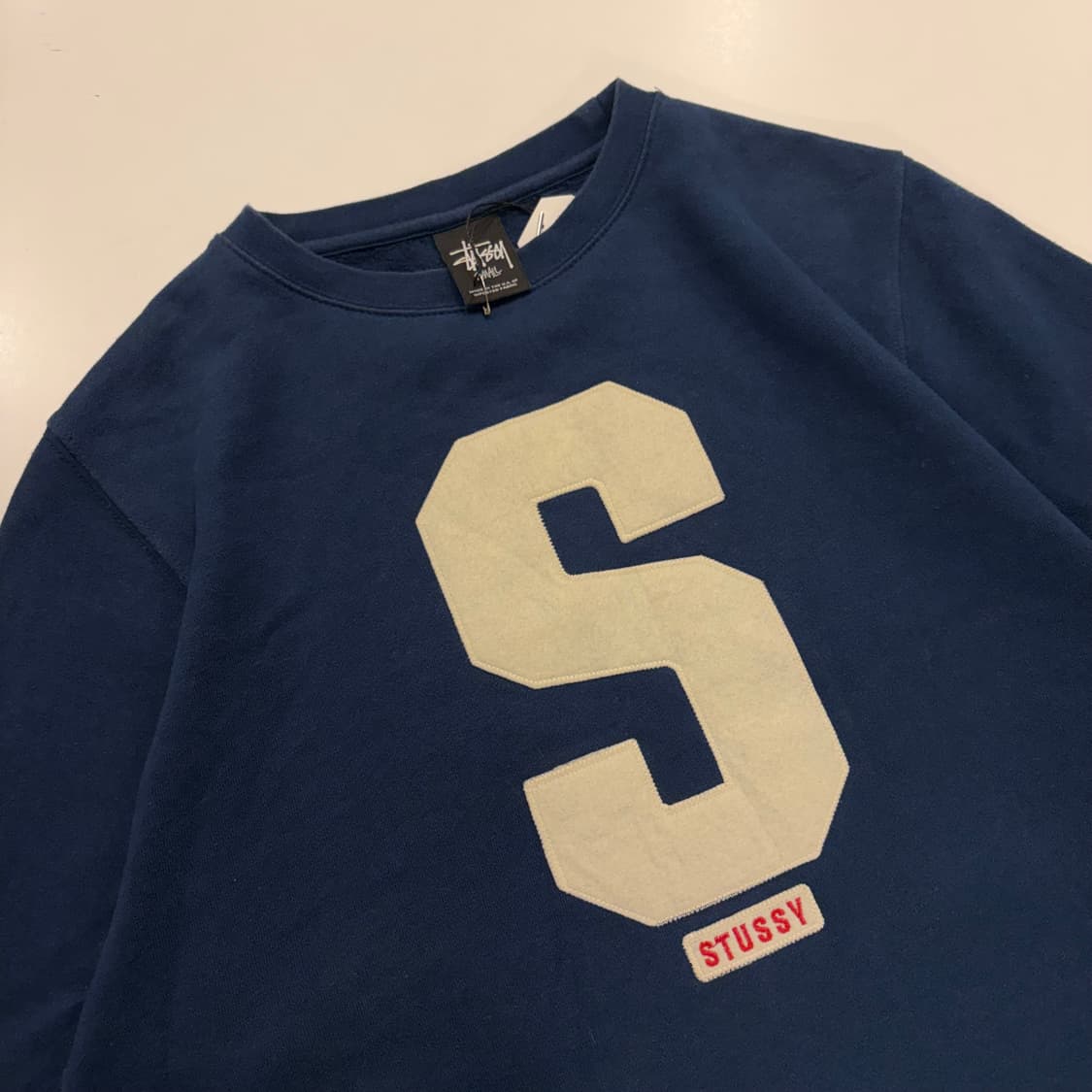 [S] 00s 스투시 S 로고 네이비 맨투맨 B599 상품이미지3