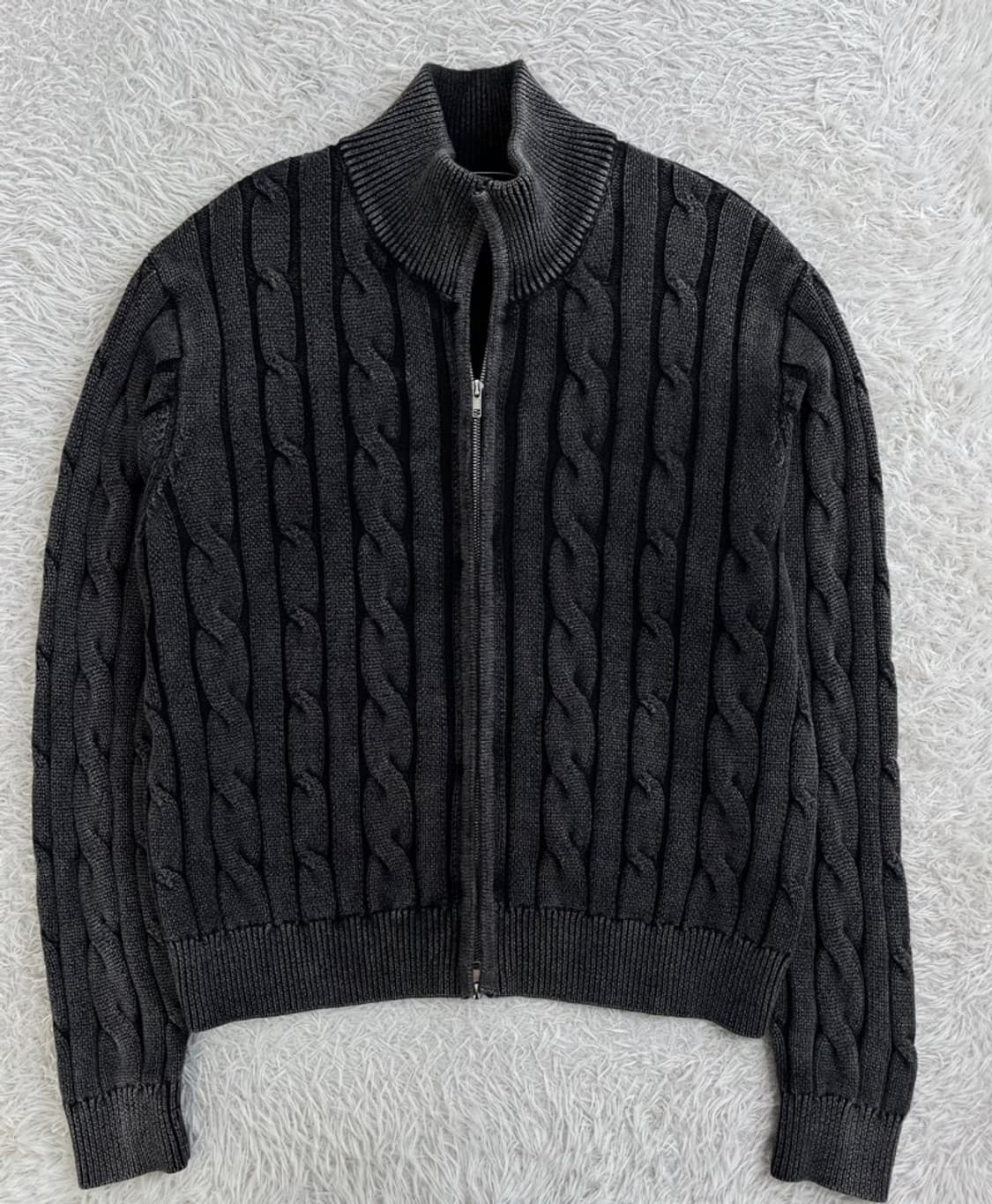 트릴리온 꽈배기 니트 집업 가디건/#3363 상품이미지1