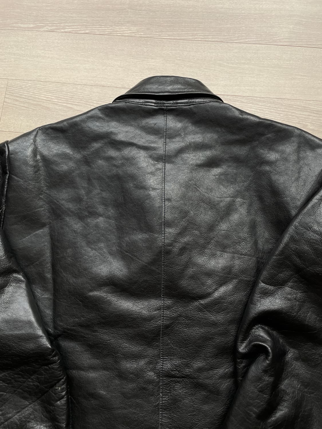 90s 올드갭 레더 자켓 블랙 상품이미지7