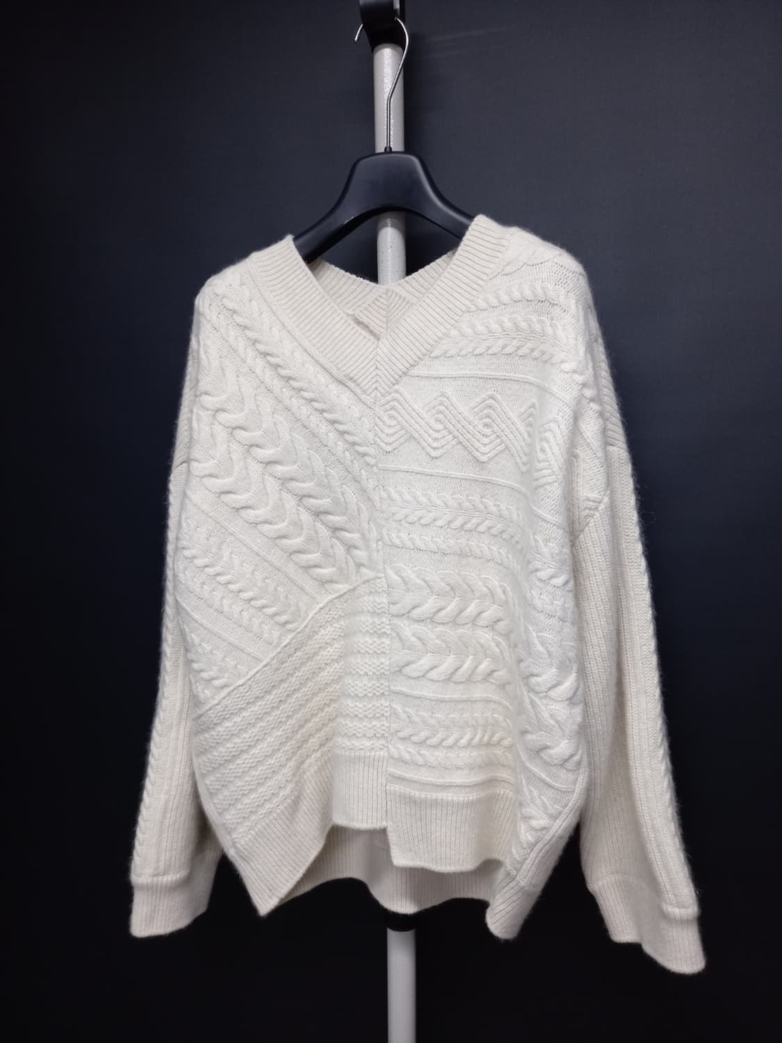 시스템 춘추동 아이보리 모 니트 풀오버 F 33-77 상품이미지5