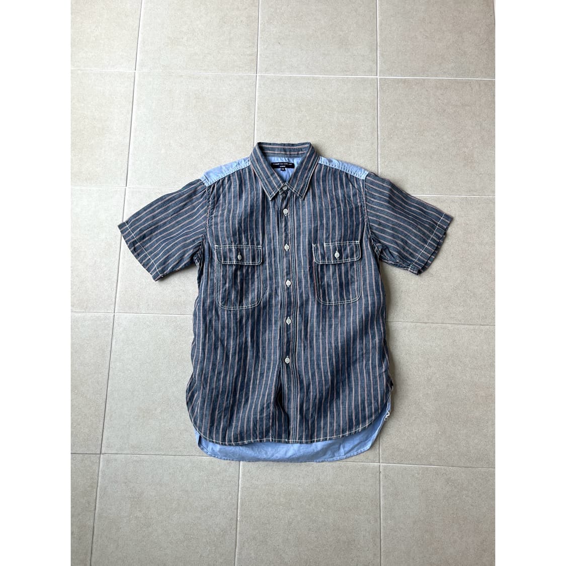 Comme des garcons homme stripe pocket sh 상품이미지1