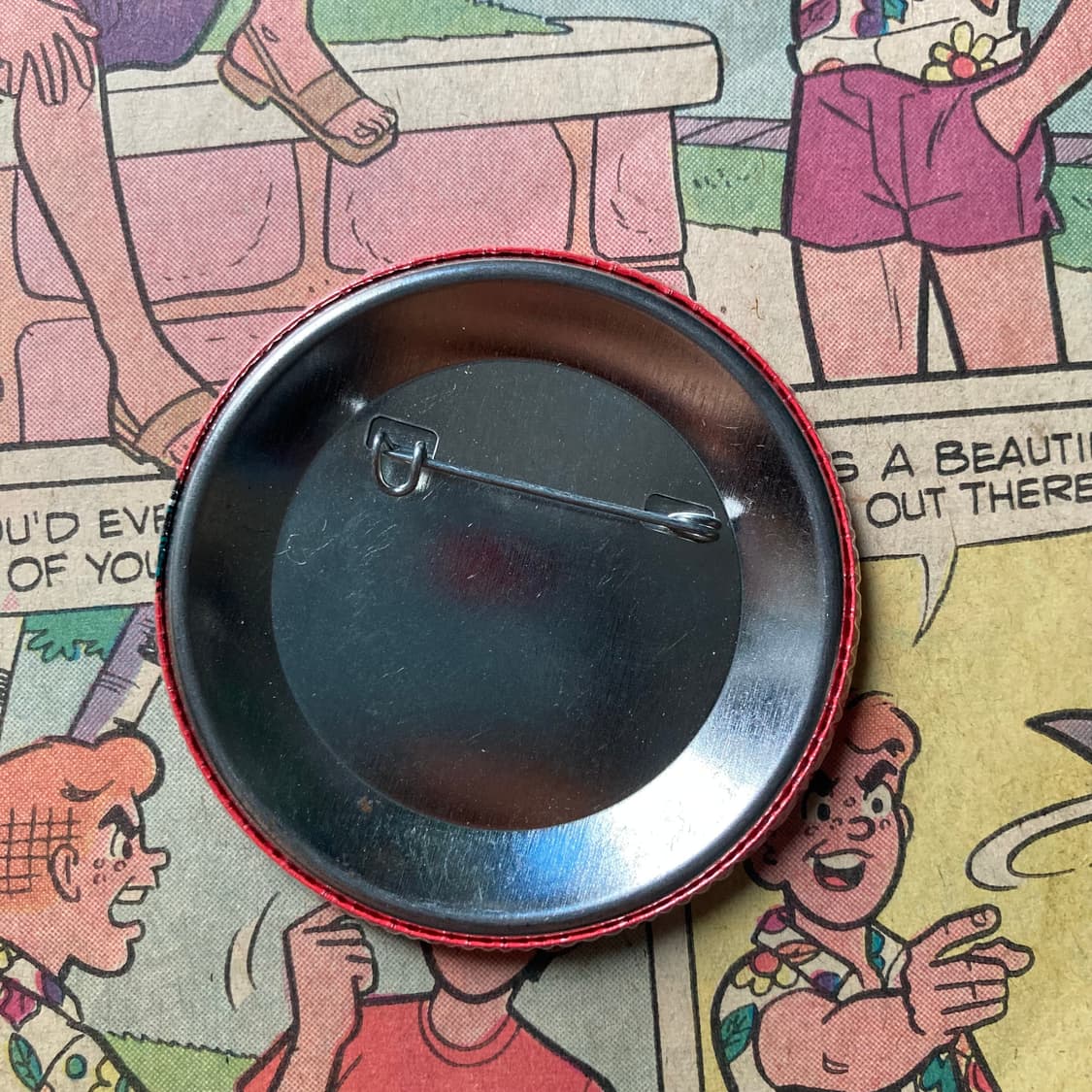 빈티지 coke 코크 프린팅 레드 핀 버튼 뱃지 브로치 악세사리 상품이미지2