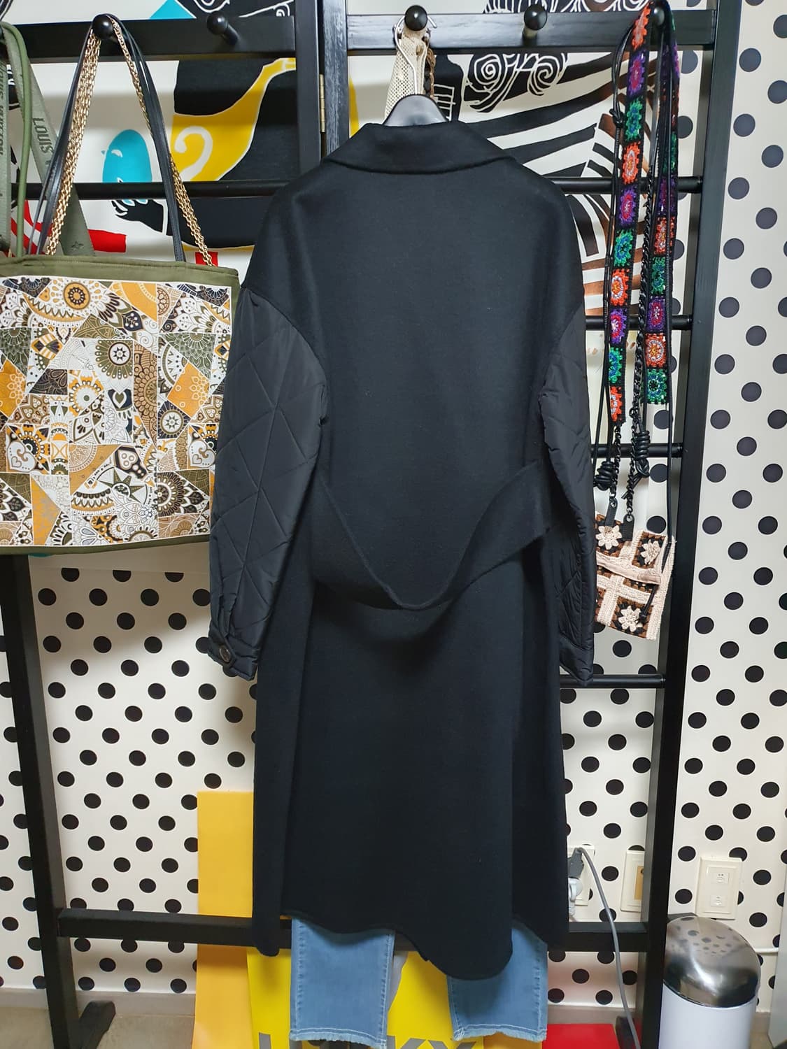 핸드메이드 롱더블코트 M 상품이미지3