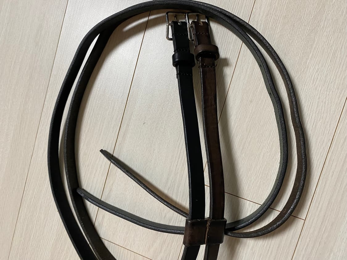 Dsquared2 디스퀘어드 가죽 벨트 2중 벨트 M 상품이미지2