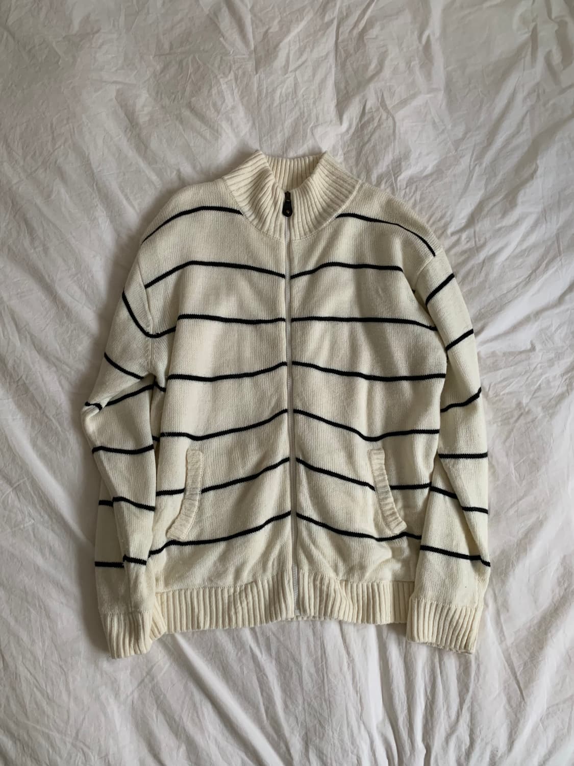 스트라이프 집업 가디건 상품이미지1