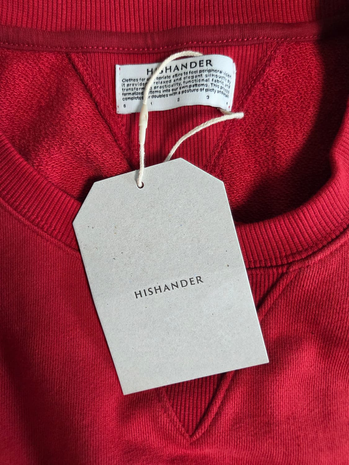 (3) 히즈핸더 스웻셔츠 맨투맨 레드 상품이미지3