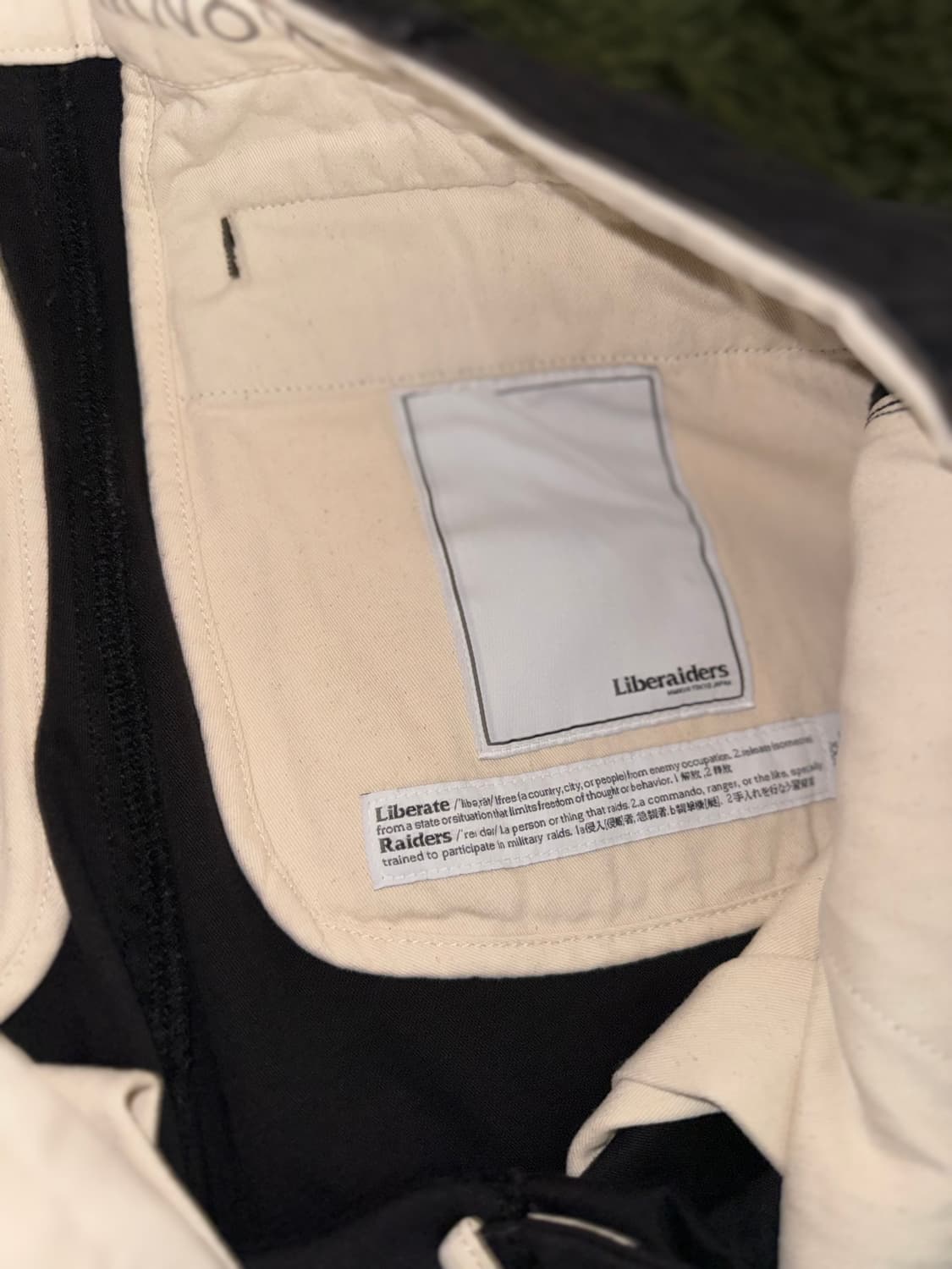 [S] Liberaiders 리버레이더스 6 포켓 아미 코튼 팬츠 블랙 상품이미지4