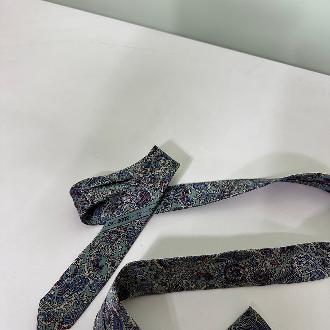 OS 발렌시아가 실크100% 페이즐리 넥타이 상품이미지5