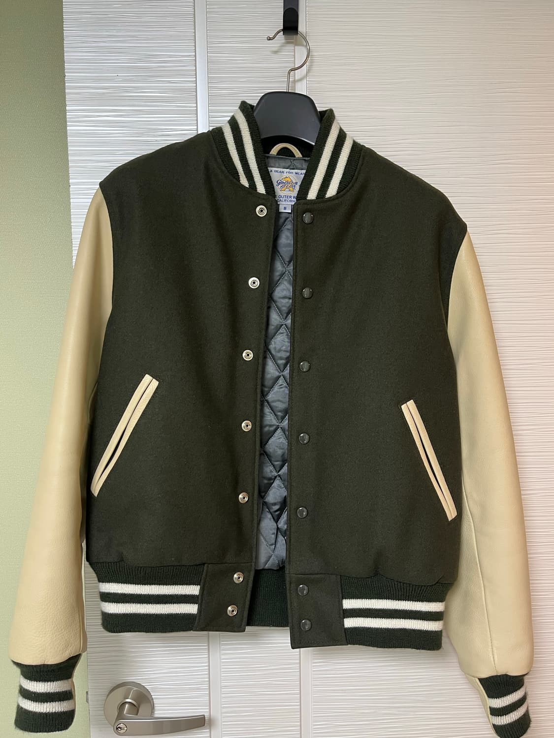 골든베어 바시티 자켓 그린 M 상품이미지1