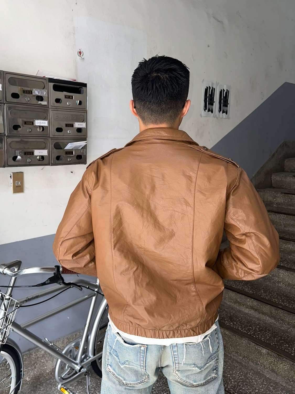 90’s Japanese cow-leather aging tap JK 상품이미지3