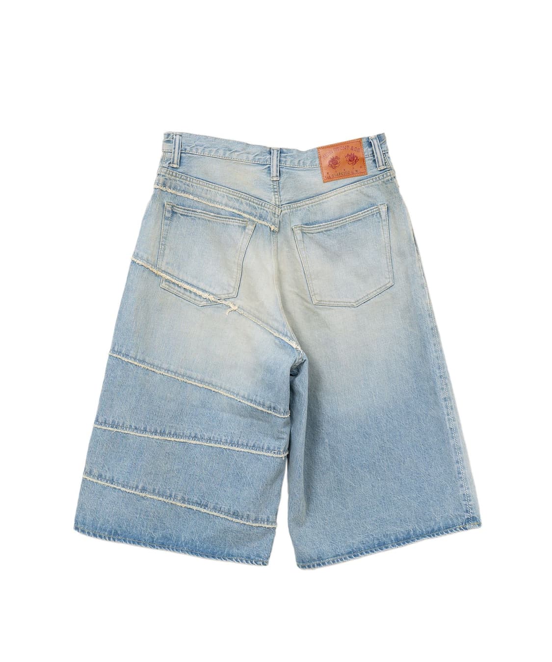 KAMIYA Switching Denim Wide Bermuda Pant 상품이미지2