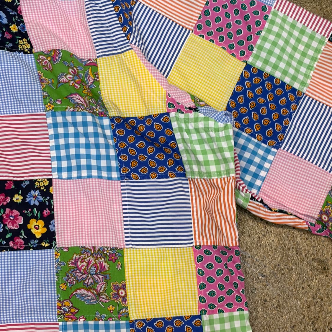 새상품급 미국 빈티지 폴로랄프로렌 패치워크 빅사이즈 오버핏 셔츠 상품이미지9