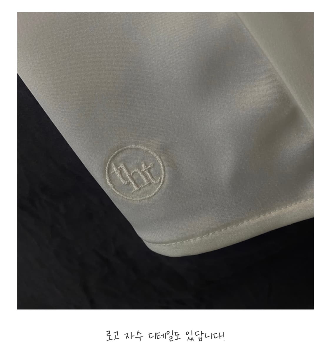 쓰리타임즈 글라스 새틴 셔츠 상품이미지3