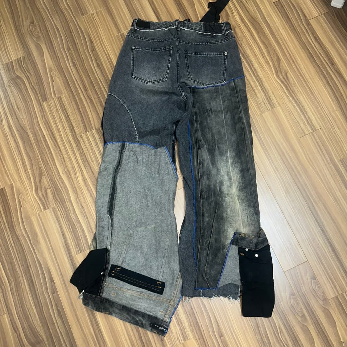 패치워크 데님 와이드 팬츠 상품이미지2