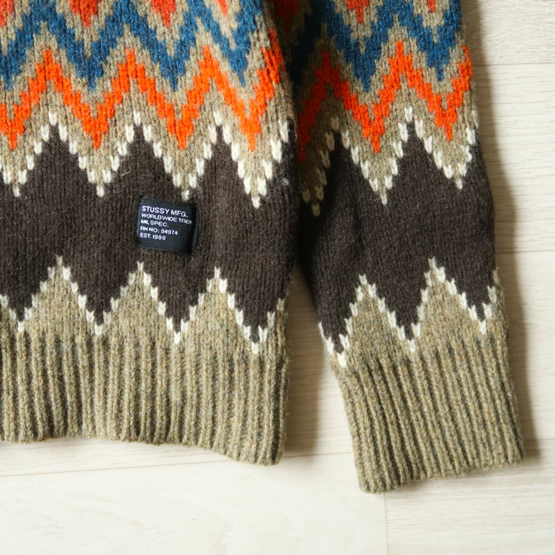 스투시 램스울 셰르본 스웨터 상품이미지4