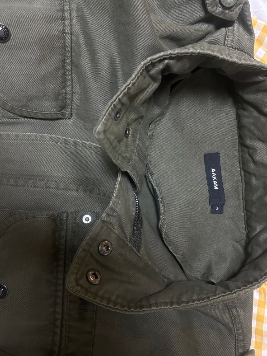 Washed Field Jacket (Khaki) 2 size 아캄 야상 상품이미지3