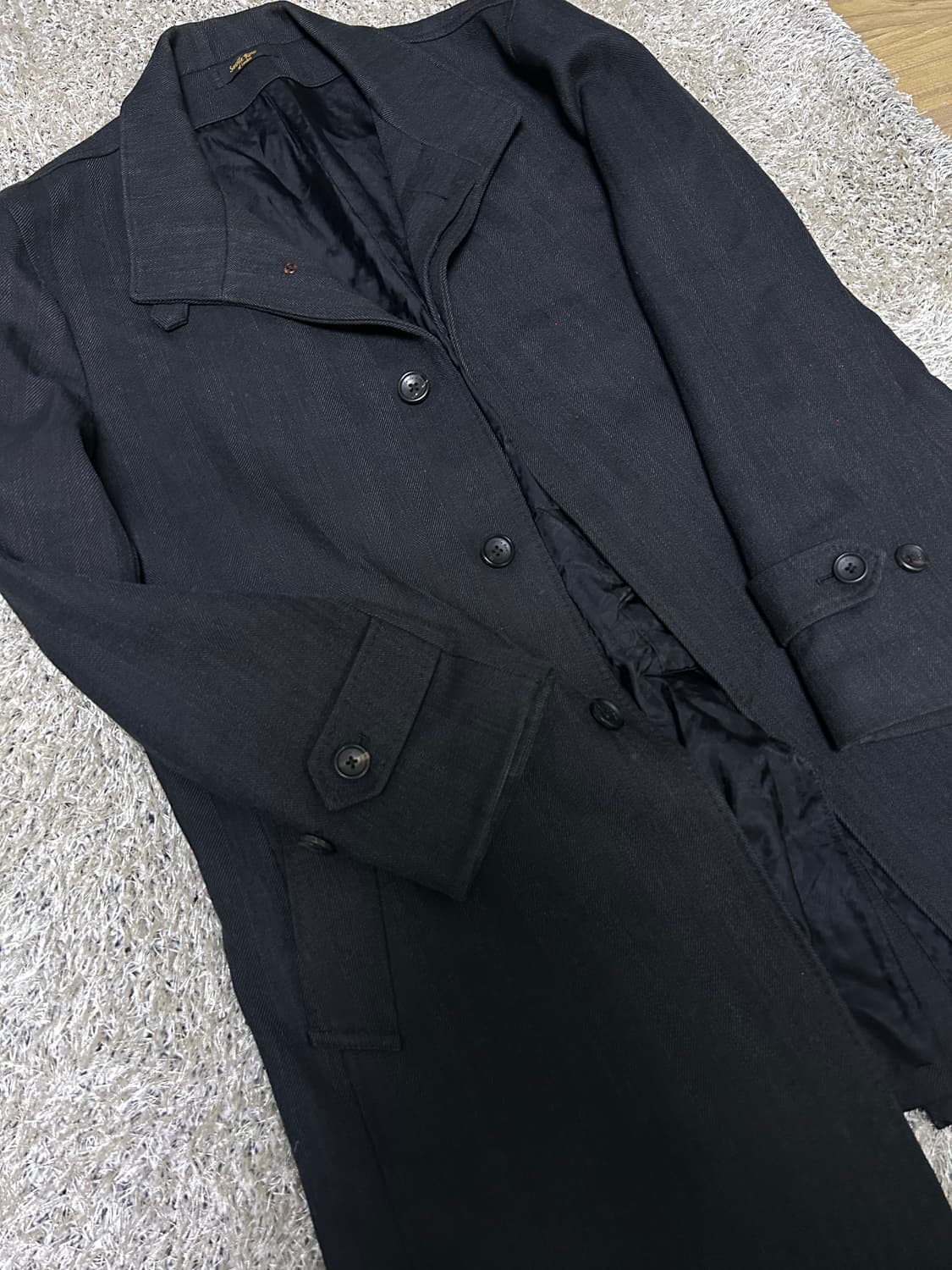 이태리제 콜롬보원단 새빌로우 자켓 사이즈 105 상품이미지2