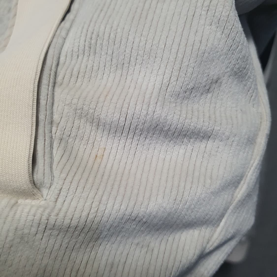 아디다스 코듀로이  아이보리 골지패널 후드 집업  상품이미지5