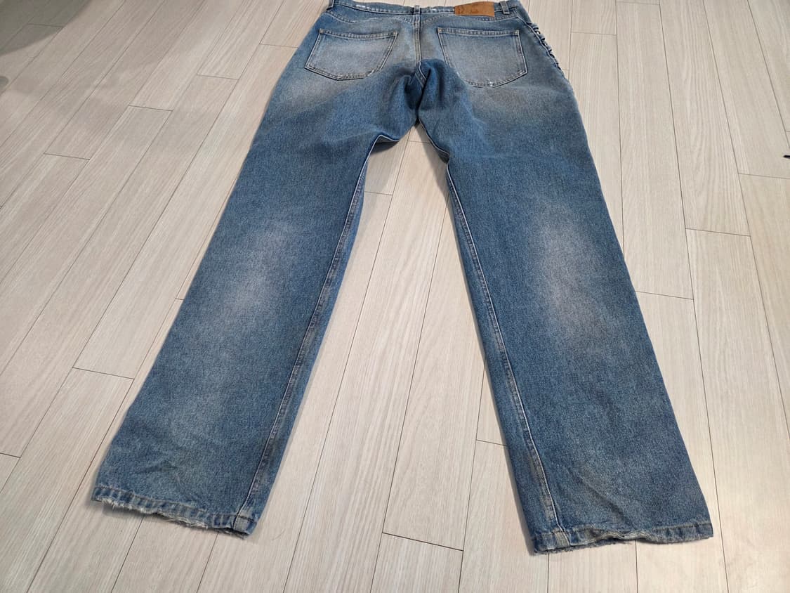 마틴로즈 크로스 해치 미드블루 데님 상품이미지5