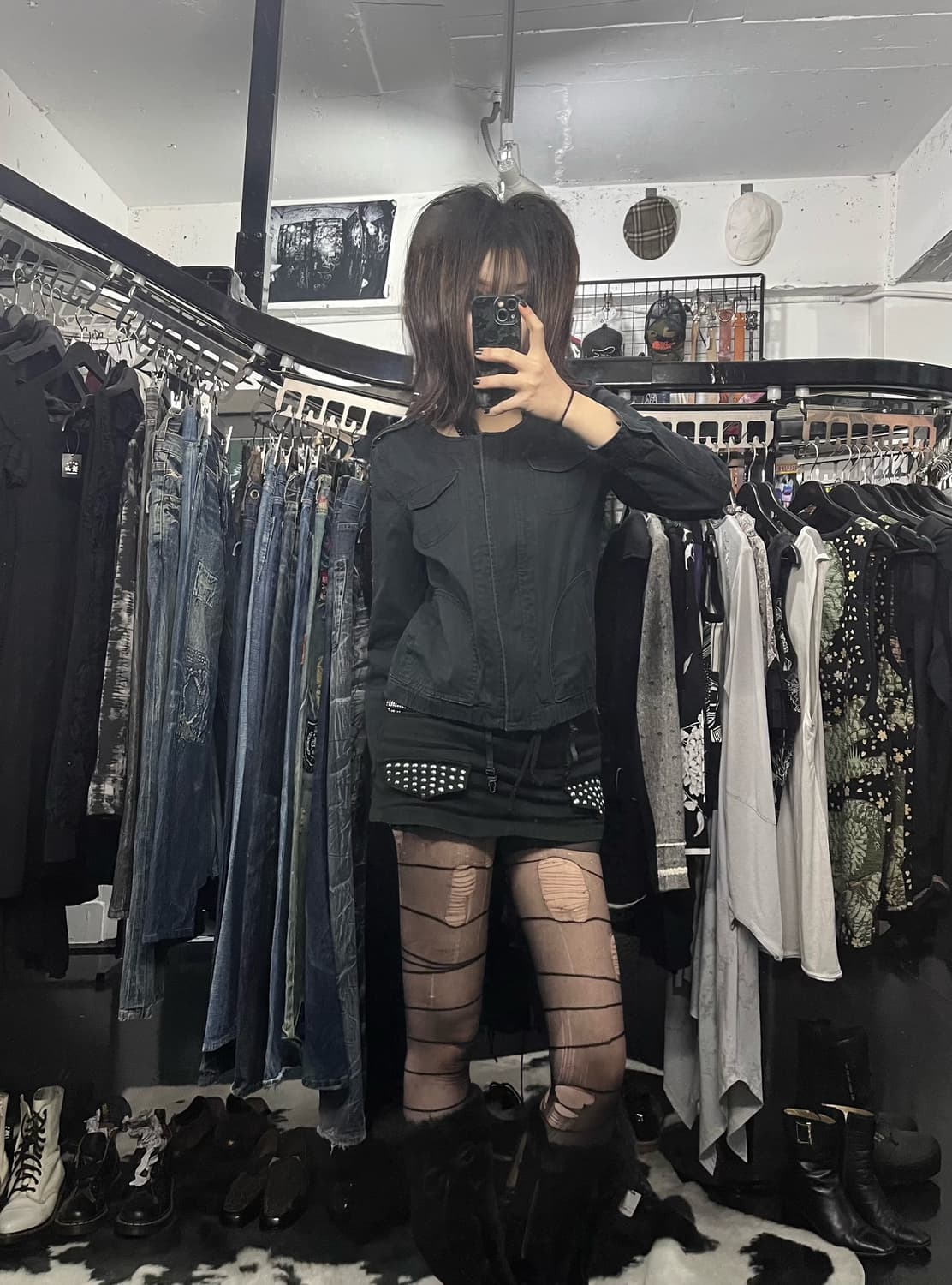 네이비 포켓 워크 자켓 상품이미지1