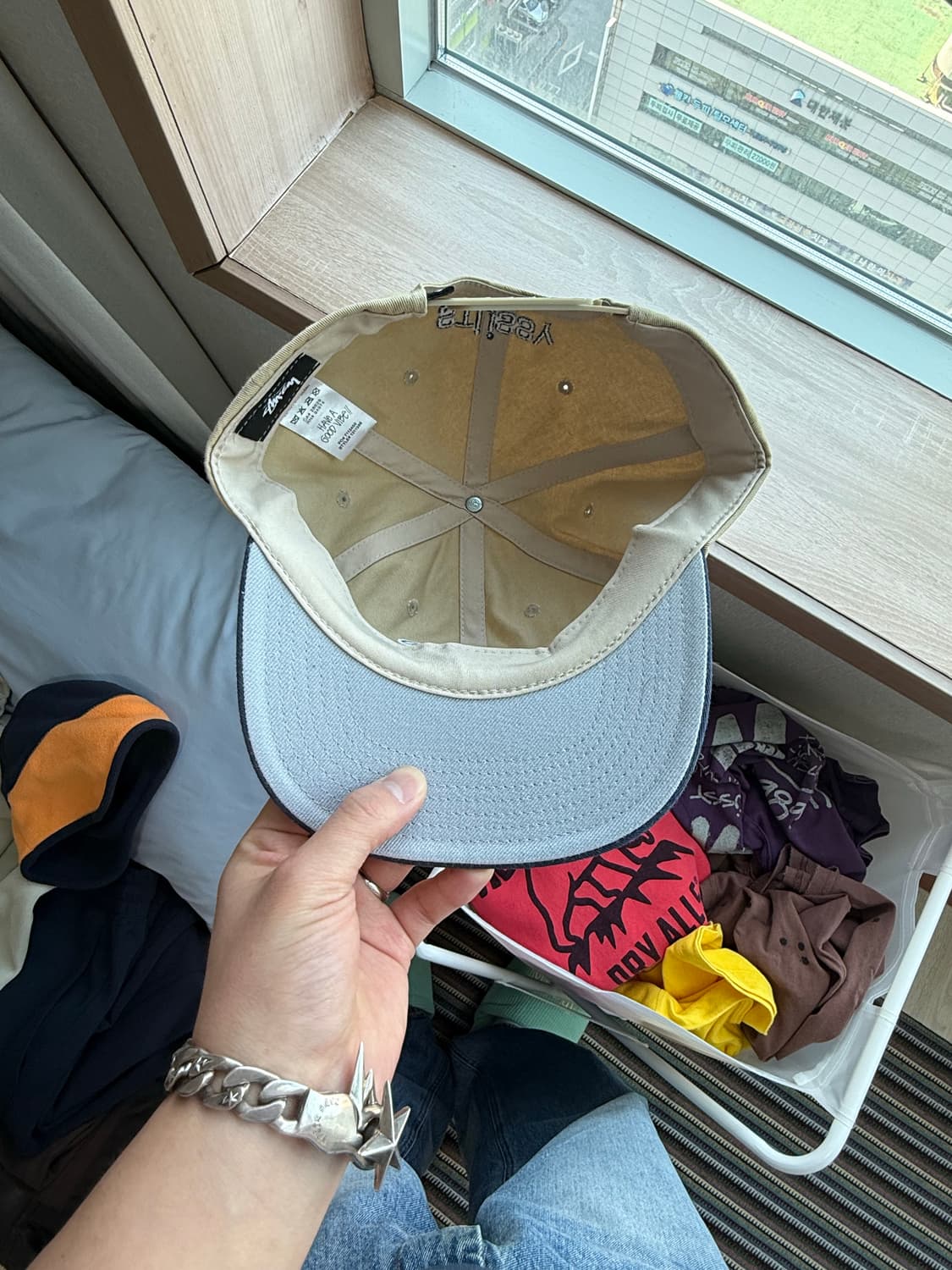 스투시 핀스트라이프 볼캡 상품이미지2