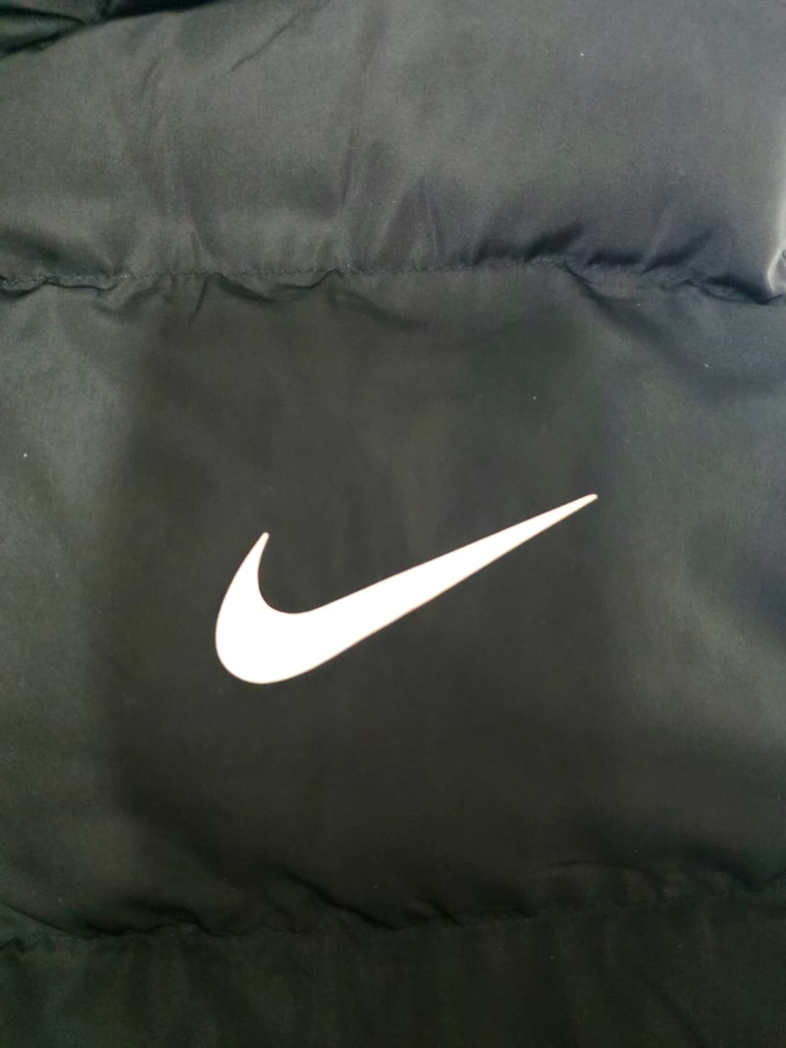 [나이키] 올드스쿨 에어 빅로고 자수 블랙 패딩 조끼 베스트 XL 모자x 상품이미지4