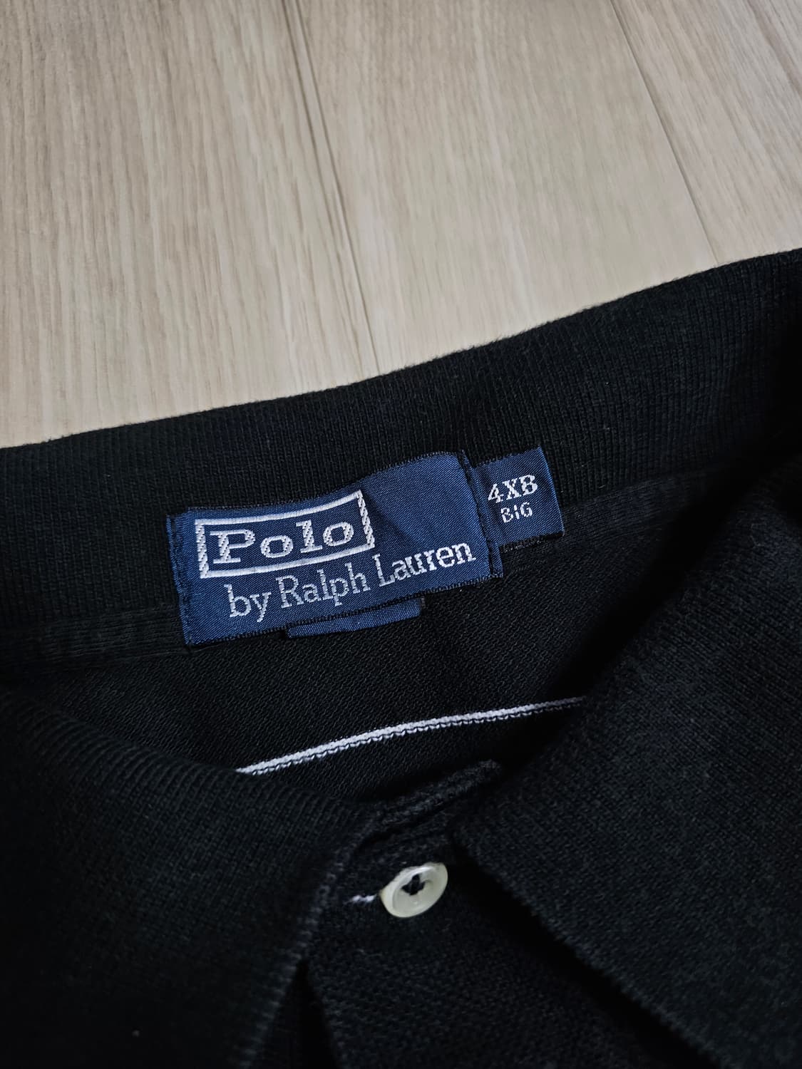 폴로 랄프로렌 스트라이프 카라티 블랙 4XB 상품이미지4