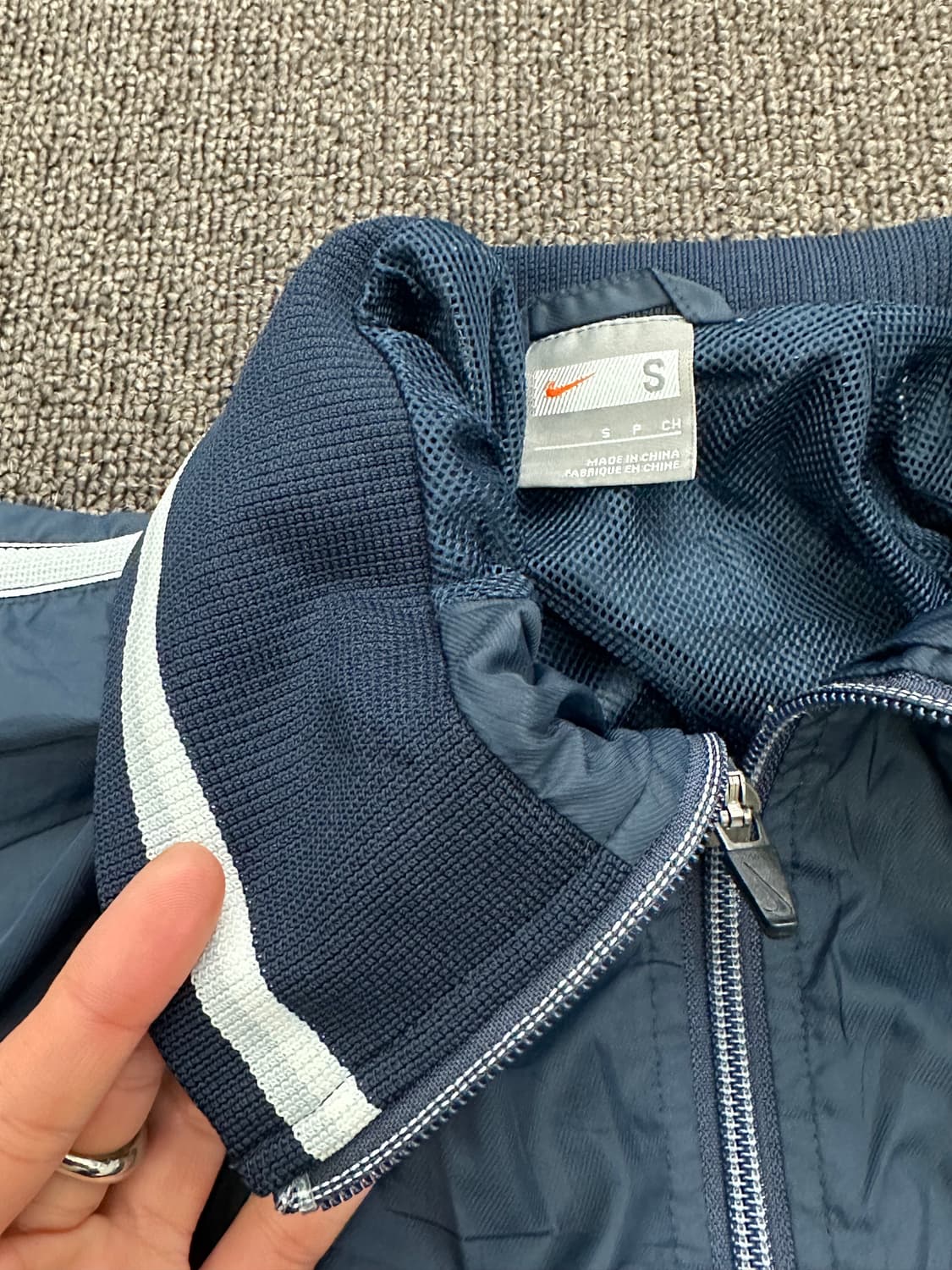 S)Nike 빈티지 네이비 윈드 브레이커 상품이미지4