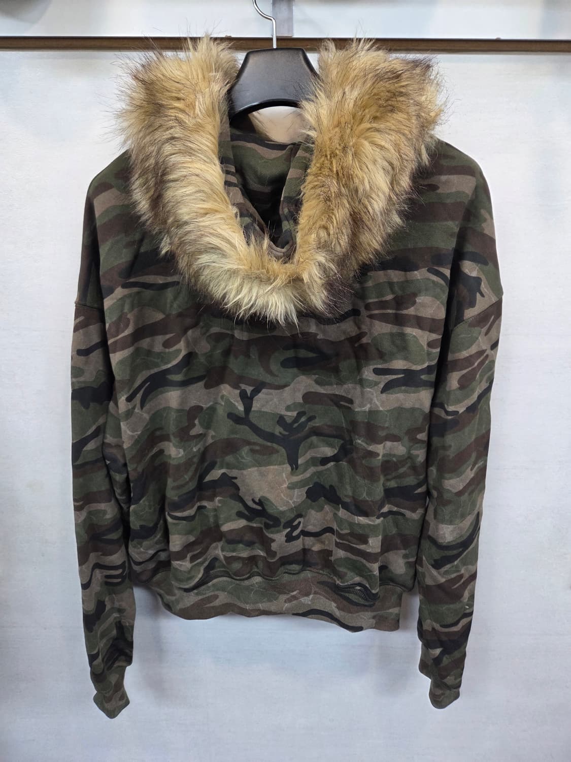 빈티지 siryin 카모 퍼 후드집업 L 상품이미지2