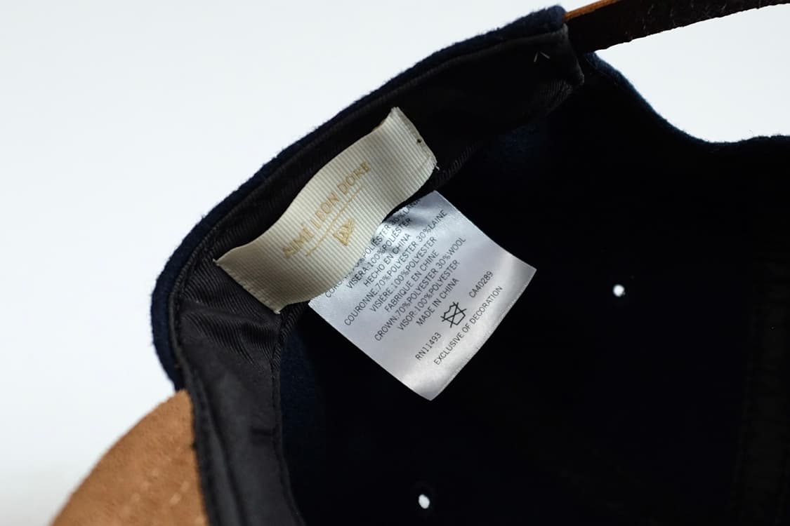 에임레온도르 x 뉴욕 양키즈 울 스웨이드 투톤 모자 상품이미지8