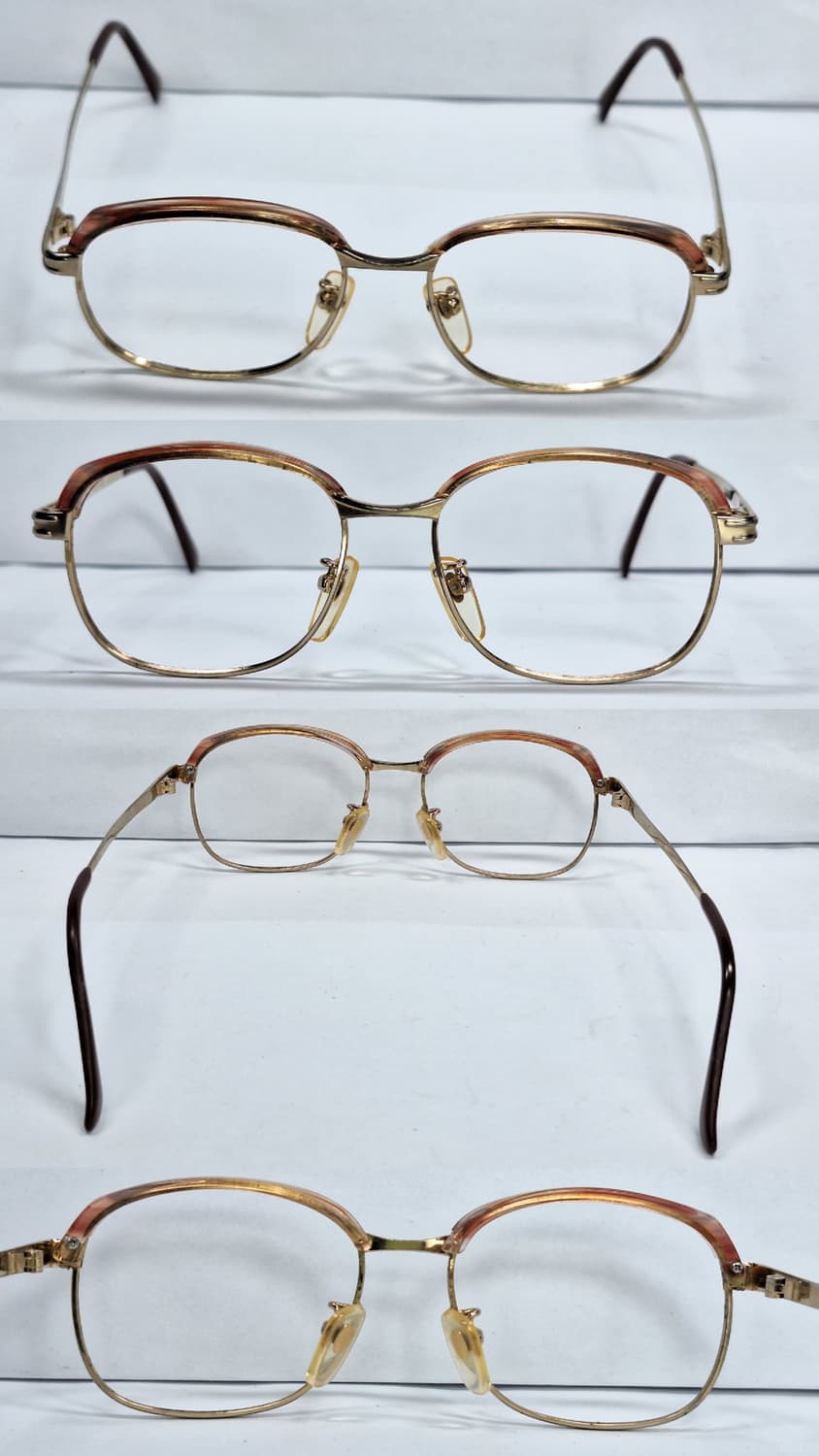 TD-200 브로우 커버 안경 안경테 50ㅁ15/ 일본 일제 수입 빈티지 상품이미지2