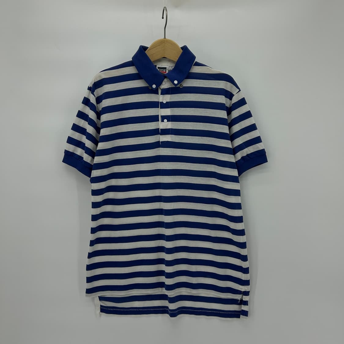 [Levi's] 80s 리바이스 스트라이프 버튼 카라 반팔(한국 생산) 상품이미지1