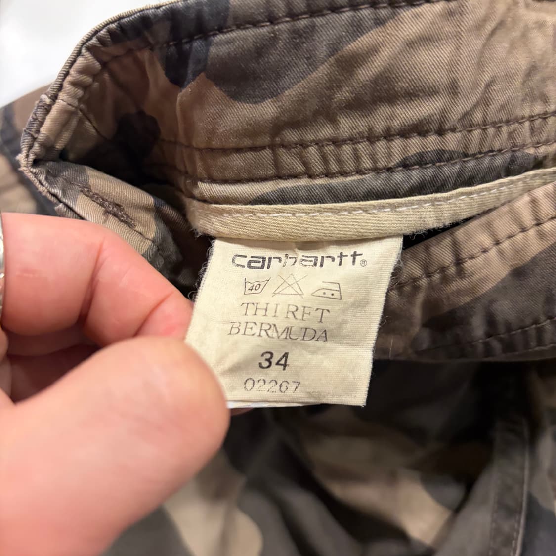 [34] 올드 칼하트 빈티지 카모 반바지 밀리터리 B425 상품이미지4