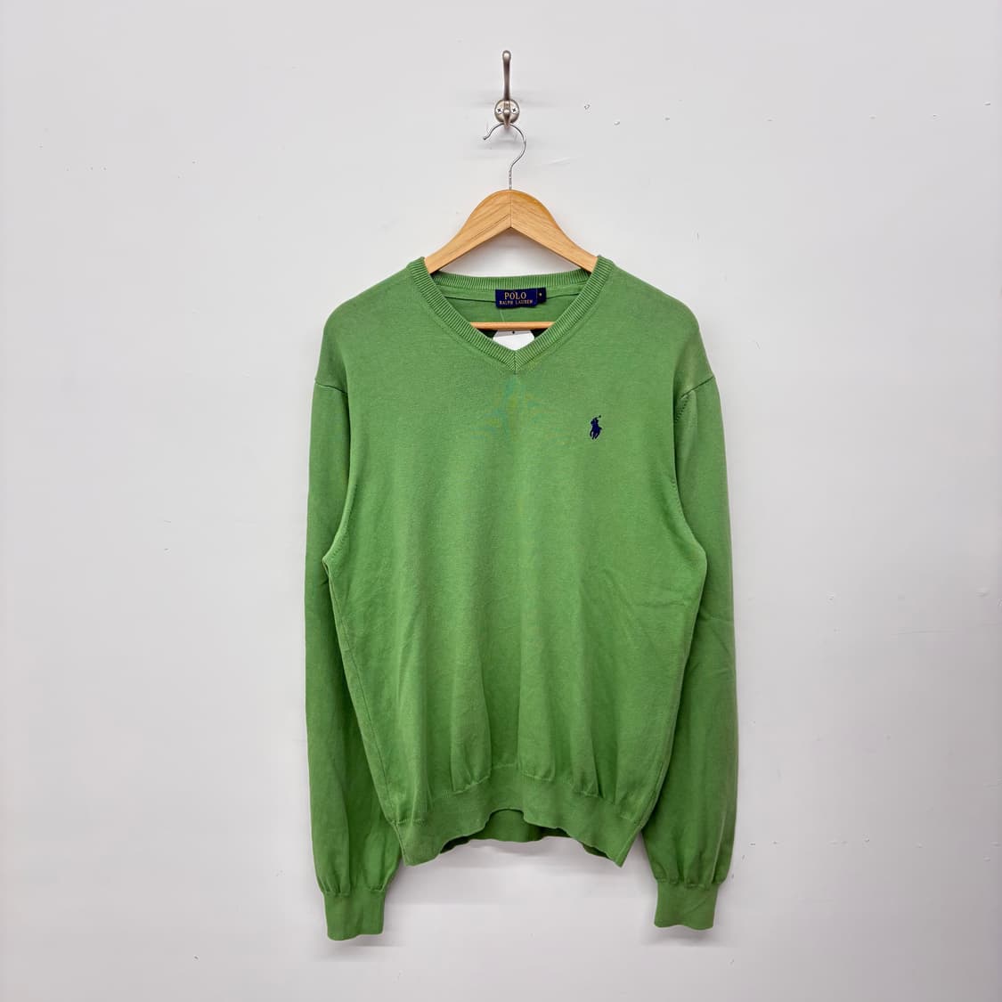 폴로 랄프로렌 브이넥 니트 그린 남/M 상품이미지1