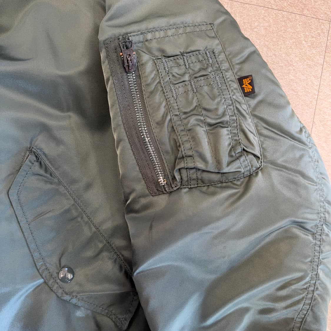 80~90s 알파인더스트리 MA-1 USAF 밀스펙 자켓 상품이미지4