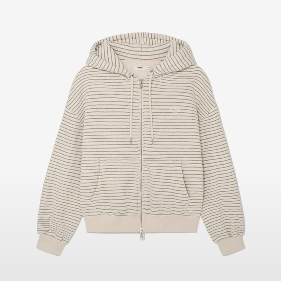 글로니 GLOWNY G BOXY ZIP UP (STRIPE) 후드집업 상품이미지1