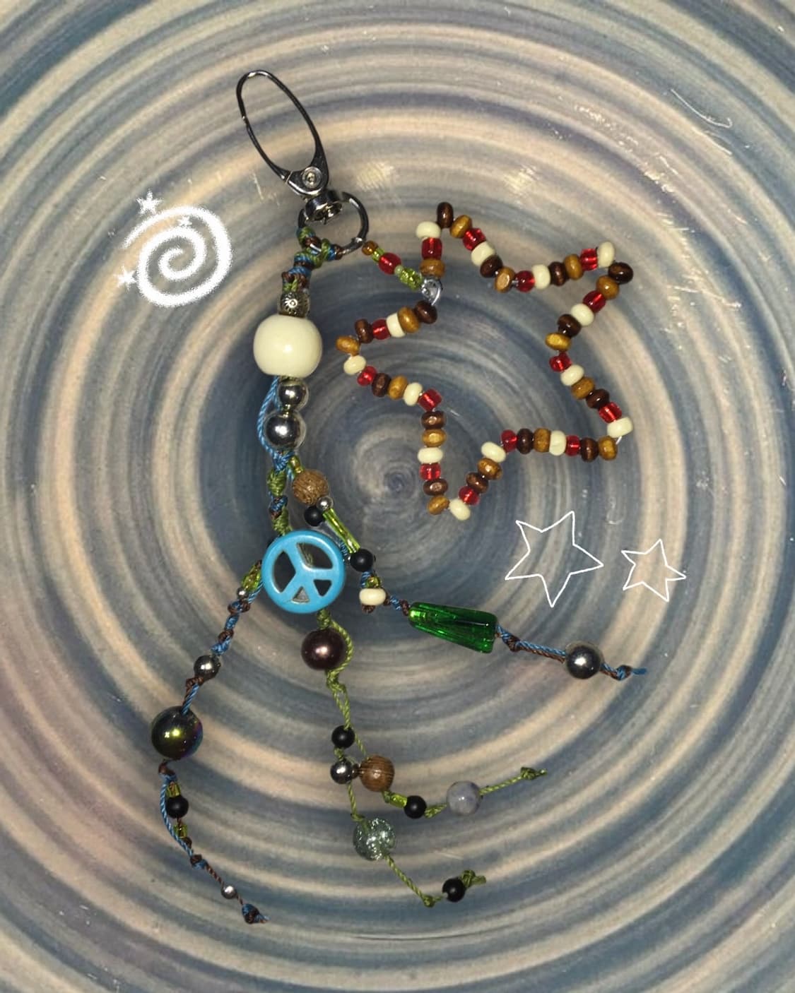 핸드메이드 비즈키링 상품이미지1