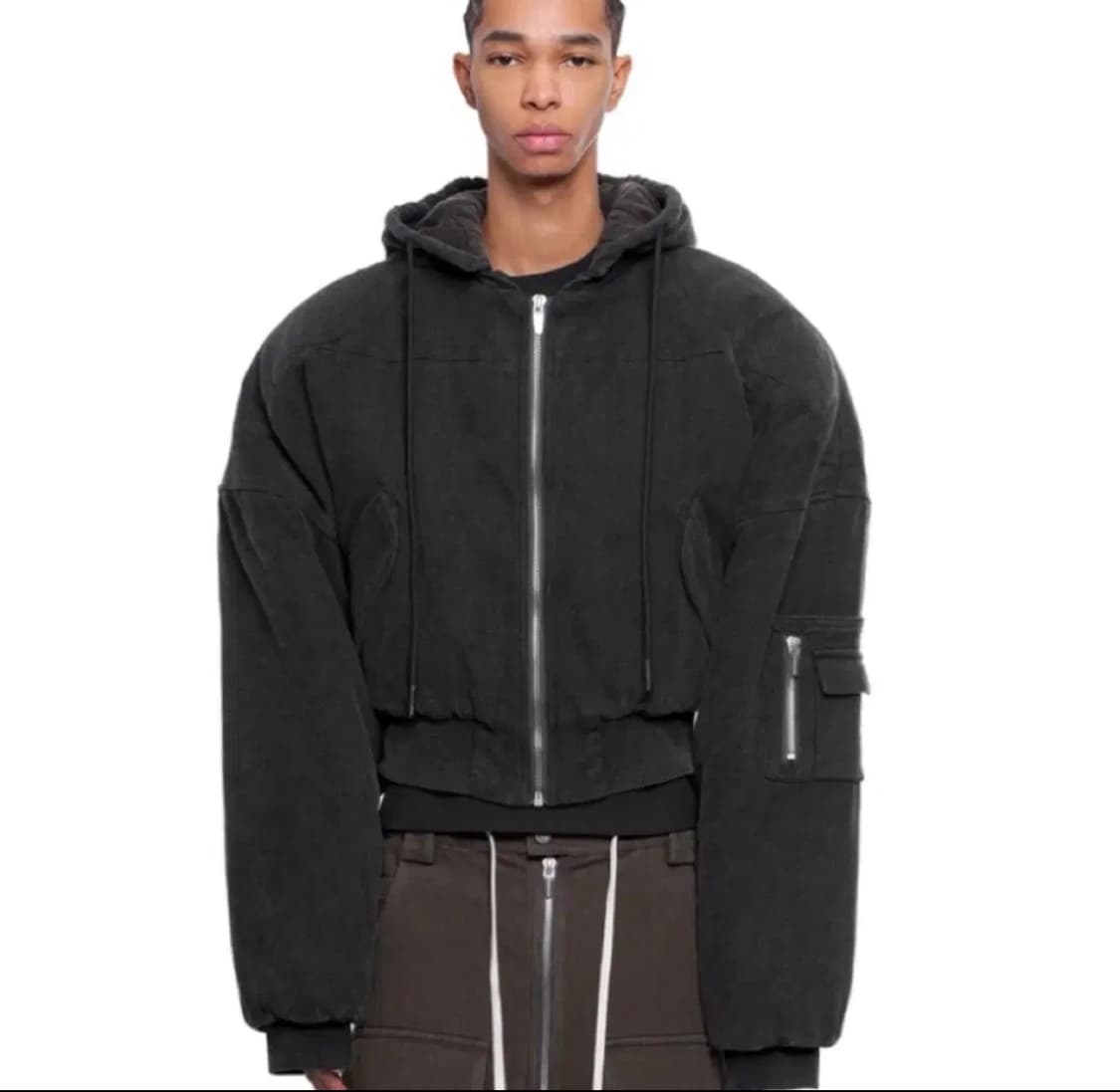 ARNO DE FRANCE 25ss 머슬 후디 크롭 봄버패딩 상품이미지1