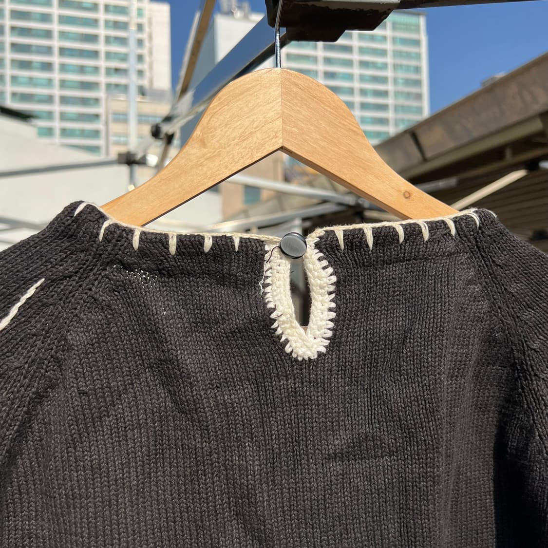 빈티지 트럼프 카드 코튼 니트 원피스 상품이미지7