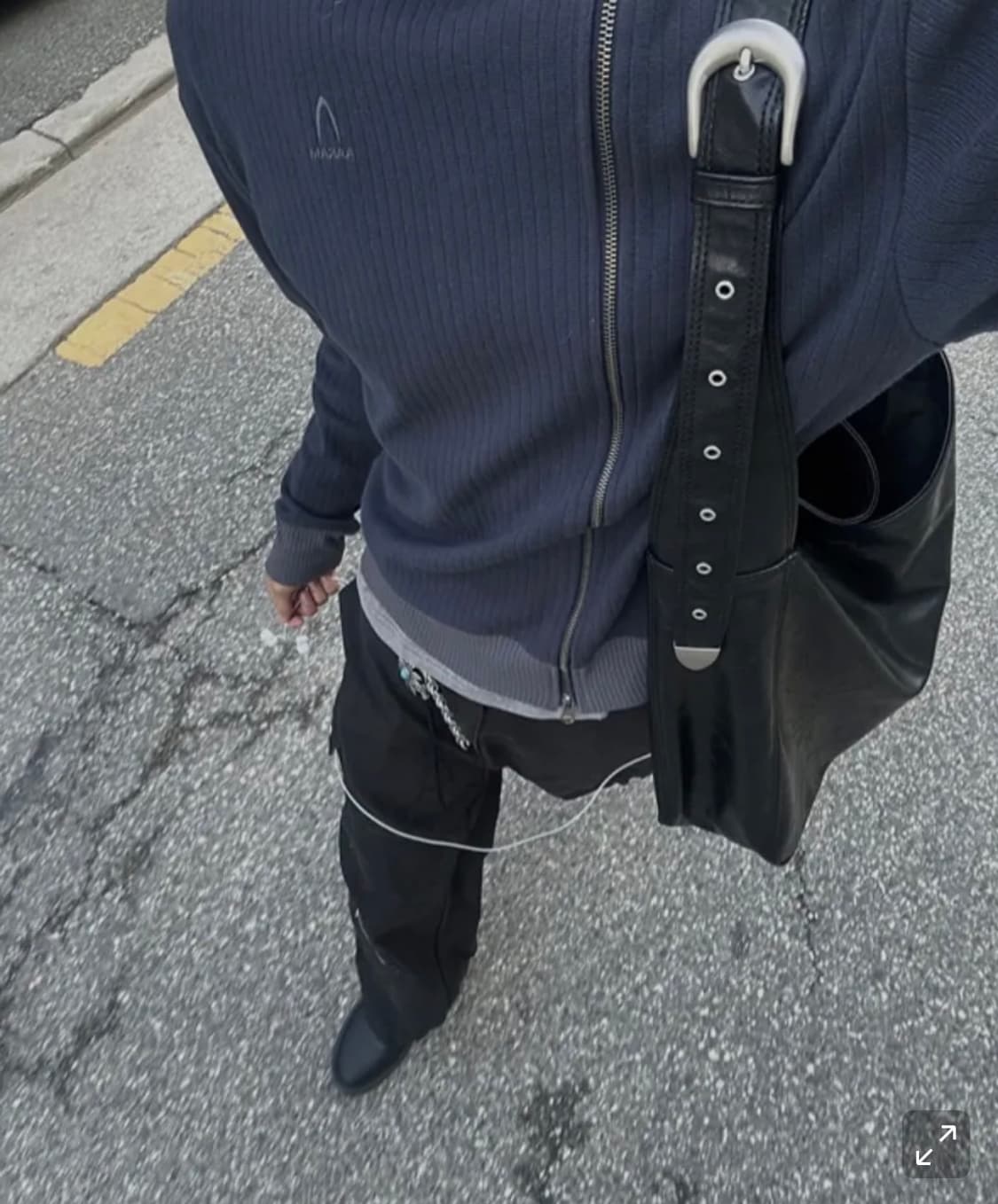 아캄 사이드 니트 집업 2 상품이미지3