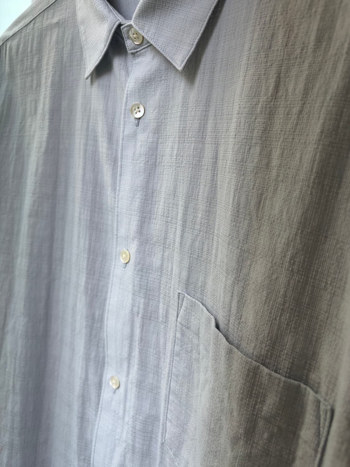 우루 URU Tokyo 24ss Cotton Check Shirts 상품이미지3