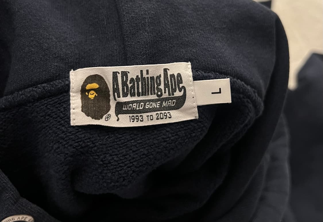 [교환/판매] 베이프 빈티지 로고 후드 네이비 L 상품이미지8