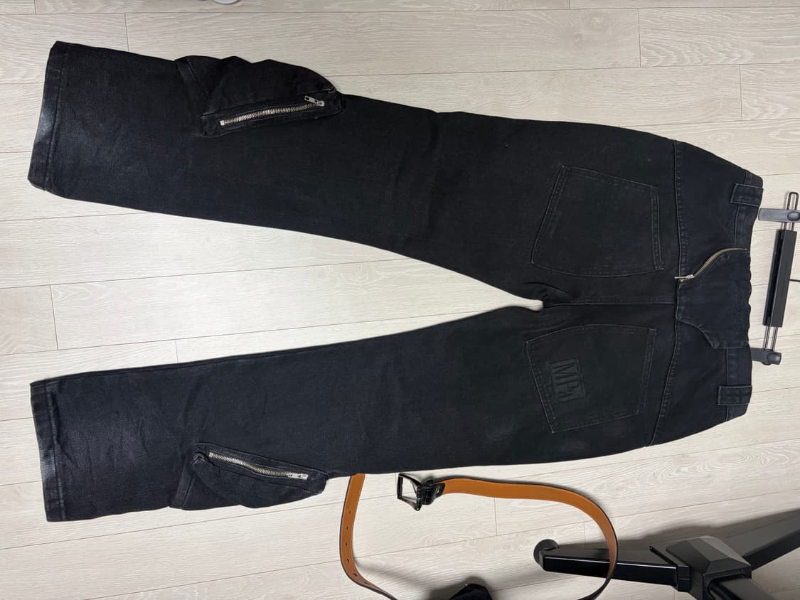 플라스틱프로덕트 MPa 카고 흑청 팬츠 블랙 m 상품이미지5