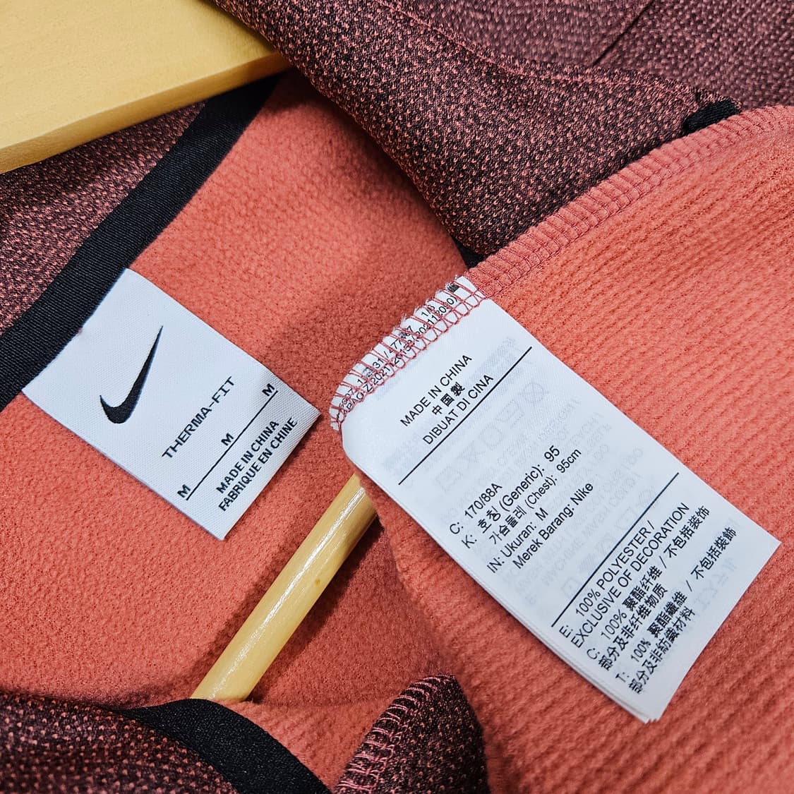 M 나이키 써마핏 하프집업 기모 긴팔티 컨디션A 상품이미지4